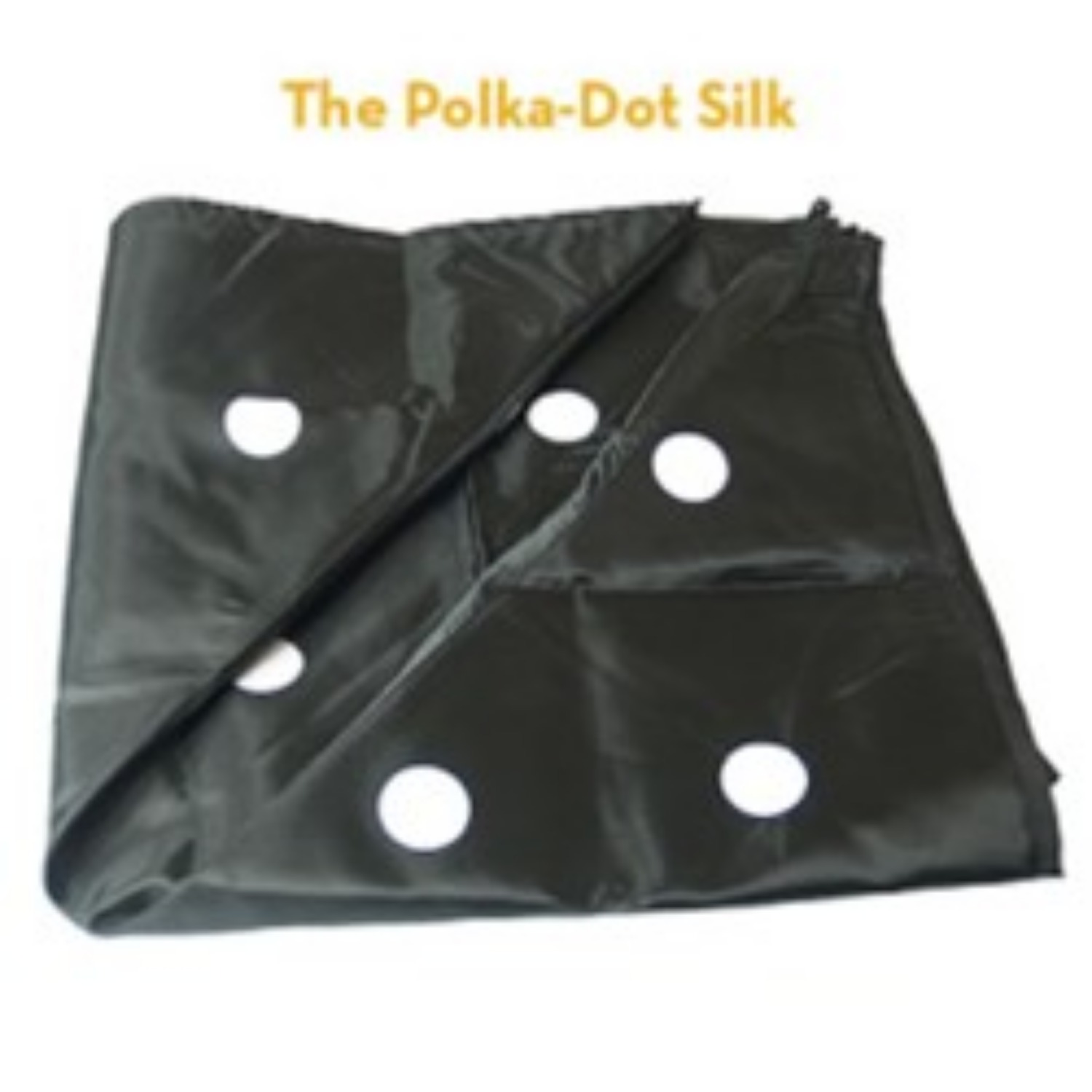 [폴카닷실크/18인치] The Polka Dot Silk 검정보자기에 흰색꽃가루를 뿌렸더니 놀랍게도 동그랗고 하얀 점으로 나타납니다.