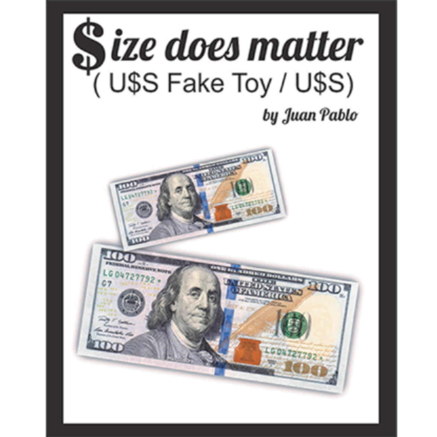 사이즈도즈매러(size does matter)가짜돈을 진짜돈으로 만들어버립니다.