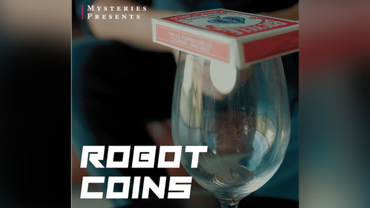 로봇 코인 Robot Coins 투명한 와인잔으로 동전을 이동시킬 수 있습니다.
