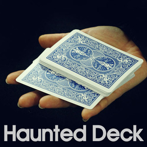 바이시클 헌티드덱(Haunted deck) 카드덱이 저절로 움직여서 관객의 카드를 찾아줍니다.  (partyn)